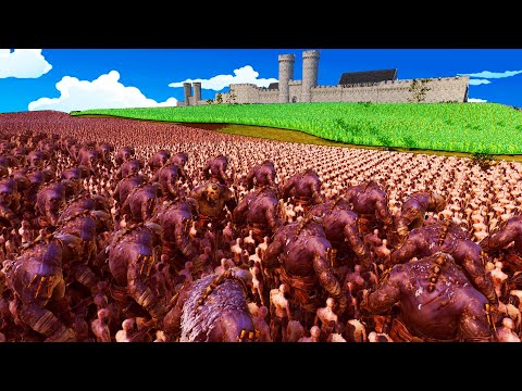 4 Million EVIL Soldiers Siege CASTLE WALLS! - Ultimate Epic Battle Simulator 2 UEBS 2