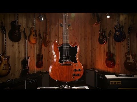 Демонстрация звучания электрогитары Gibson SG Faded 2018 Worn Bourbon