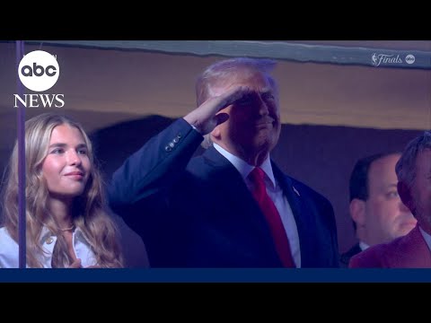 Trump booed at Madison Square Garden as he attends Knicks game