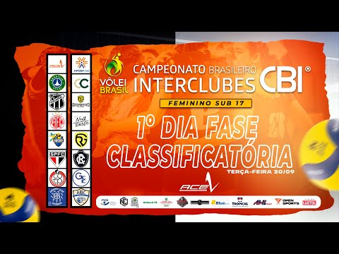 🎥🏐 AO VIVO | CBI Sub-17 – 1º Dia da Fase Classificatória