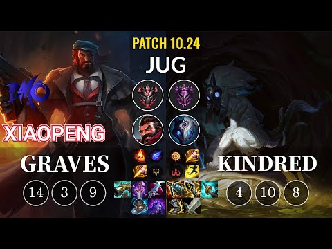 DMO Xiaopeng Graves vs Kindred Jungle - KR Patch 10.24