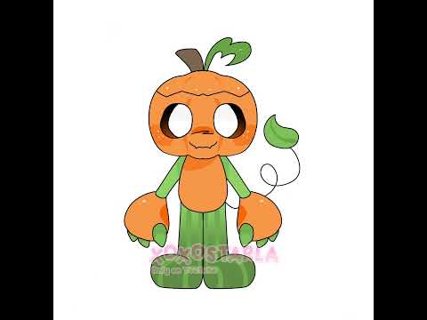 Gourdy youngest main EVER🎃 (Dandy’s World) #art #ibispintx #dandysworld #digitalart #fyp #tweening