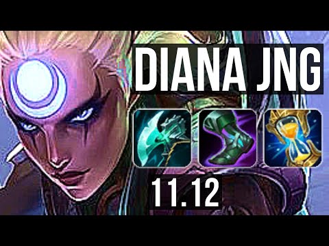 DIANA vs RUMBLE (JUNGLE) | 15/1/8, Legendary, 700+ games, Rank 12 Diana | NA Challenger | v11.12