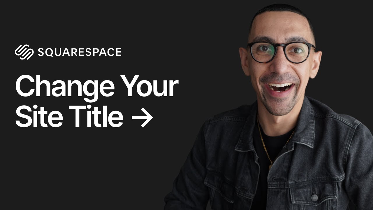 Squarespace How to Change Your Site Title Tutorial