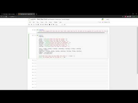 Simple Daily Step Counter Python Program