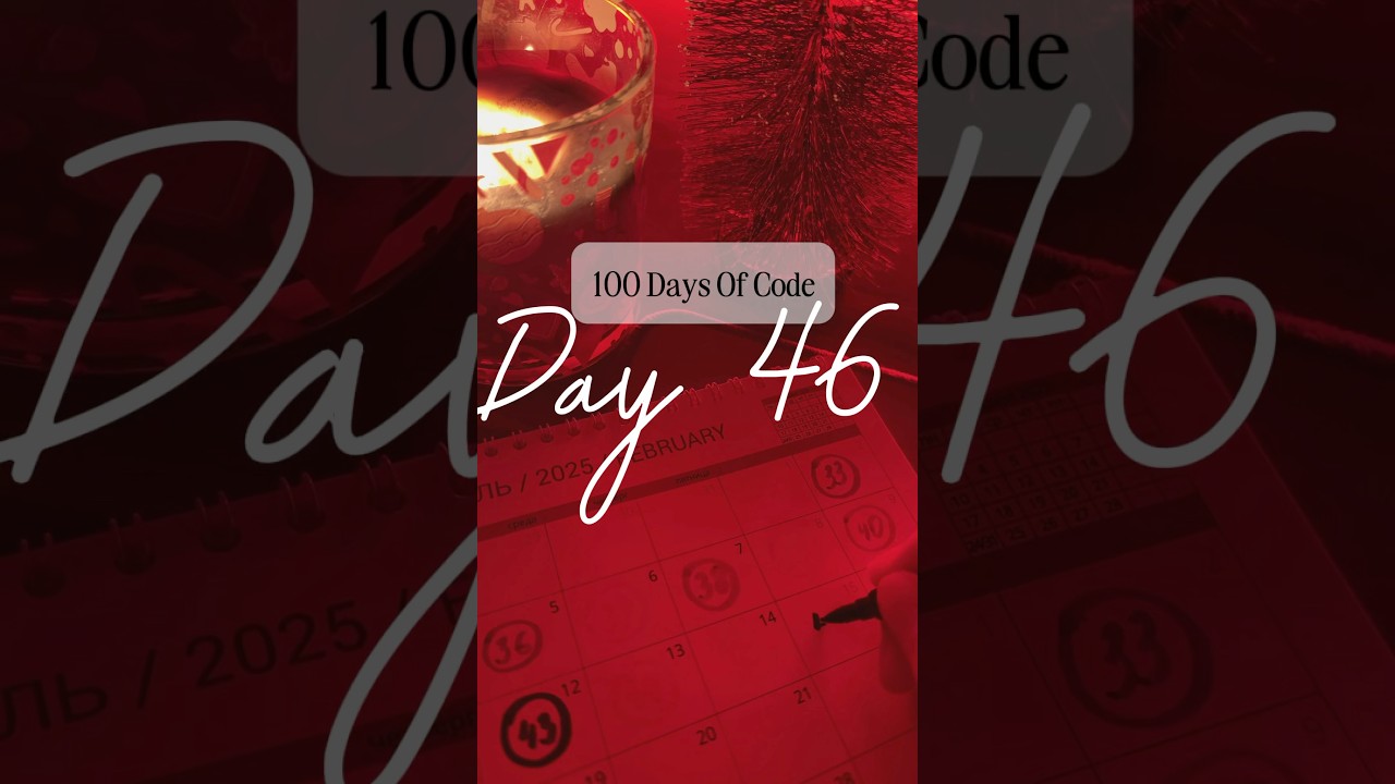 Day 4️⃣6️⃣ of 1️⃣0️⃣0️⃣ Days of Code Challenge #100daysofcode #frontend #coding #motivation