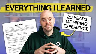 20 Years of Job Search Advice in 26 Minutes (I've hired 1,000+ people)