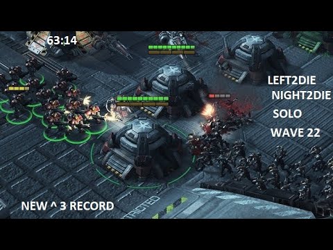 StarCraft II - Left 2 Die Arcade SOLO - Night 2 Die(Endless Mode) - *NEW^3* WORLD RECORD - WAVE 22