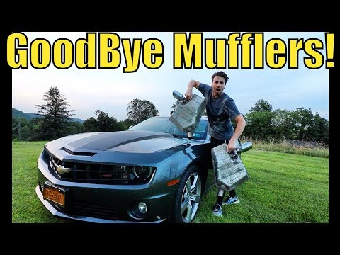 Axle Back Muffler Delete EXHAUST INSTALL-Camaro SS [BEFORE & AFTER Sounds]