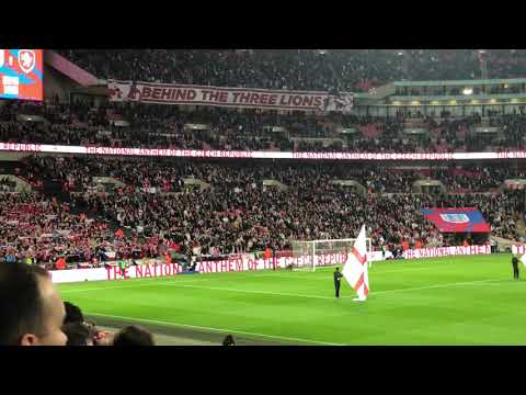 England vs Czech Republic National Anthems 22-03-2019