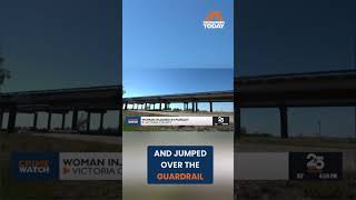 Woman Dies After 35-Foot Fall During Highway 59 Pursuit #shorts