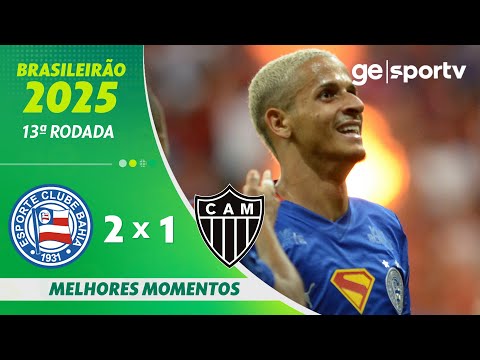 Gols e lances de Bahia x Atlético Mineiro