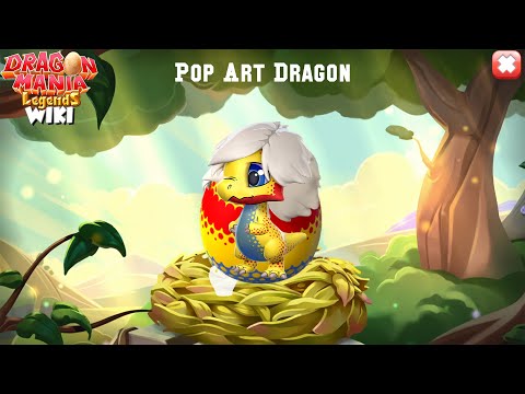 Hatch Pop Art Dragon 💖 - did you get it ? | Dragon Mania Legends