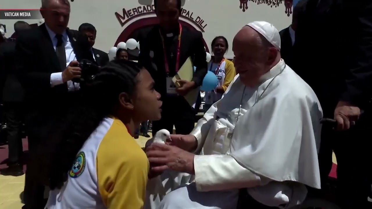 Pope Francis arrives in Timor Leste