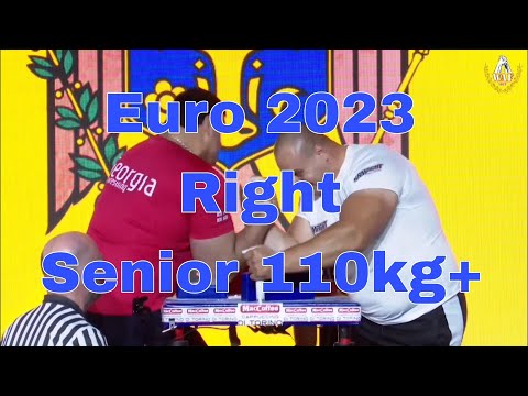 Giorgi Rostomashvili EuroArm2023 Senior 110kg+ Right