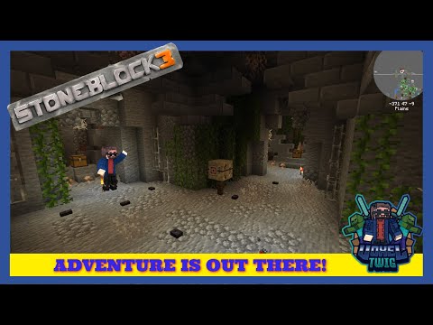 StoneBlock 3 | Ep 2 | Dungeon Diving and Storage Solutions