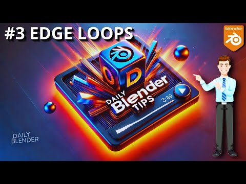 DAILY BLENDER TIP #3 - Edge Loops Bridge - Blender 4.3 Tutorial