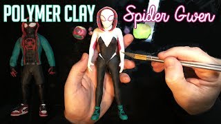 Making Spiderman Spider (Gwen Stacy) from Polymer Clay (Into the Spider-Verse) Tutorial