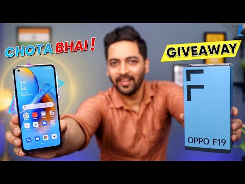 OPPO F19 - Unboxing & Hands On | AMoled | 5000 mAh | 33W AI Charge | 48MP | GIVEAWAY 🔥🔥
