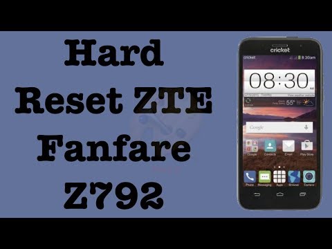 How to Factory Reset ZTE Fanfares Model Z792 | Hard Reset ZTE Fanfare Z792 | NexTutorial