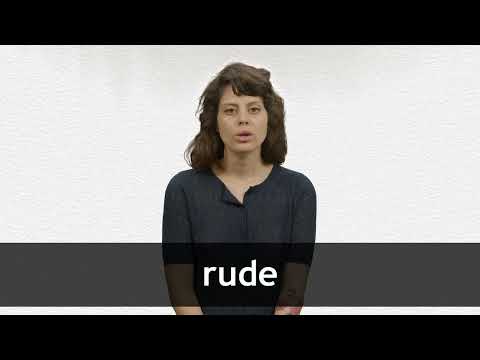 Rude Rime English Translation of “RUDE” | Collins French-English Dictionary