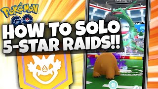 HOW TO SOLO LEGENDARY FIVE-STAR RAIDS in Pokémon GO!!  Easy Guide for Next Level Raiding!