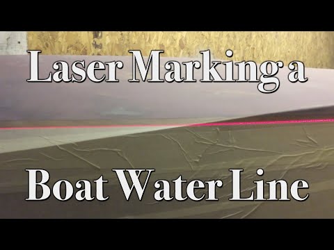 How to Laser Mark a Water Line or Paint Line on a Boat Hull