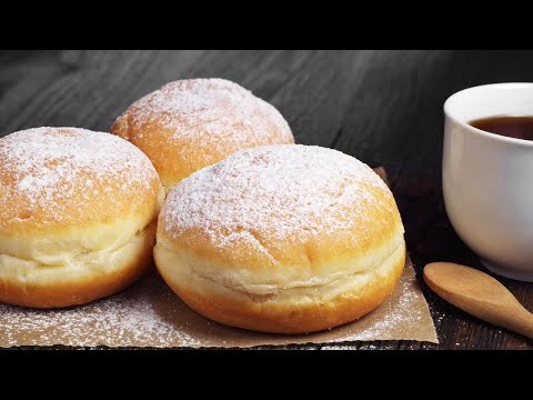 Berliner Doughnuts - Soft, Fluffy Jam Filled German Pastry