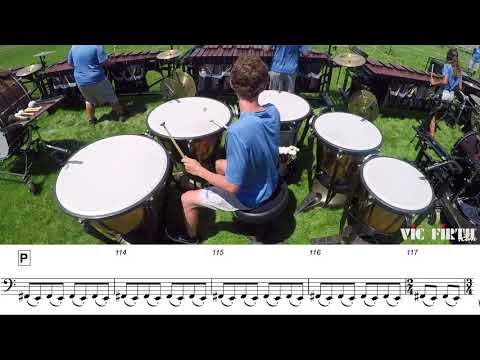2018 Blue Knights Timpani - LEARN THE MUSIC to "Fall and Rise"
