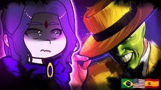 🇺🇸/🇧🇷/🇪🇸 Teen Titans Go React to Robin As The Mask – Gacha React