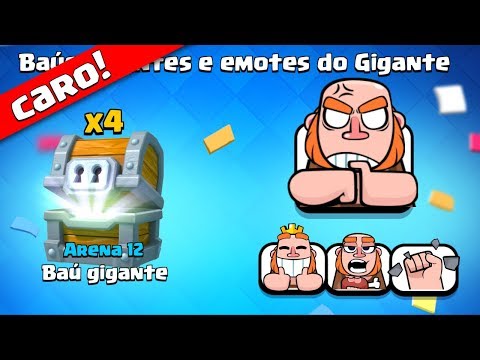 OS EMOTES VIRAÌƒO EM BAUÌS? NOVO EMOTE E DECK DE GIGANTE NO CLASH ROYALE
