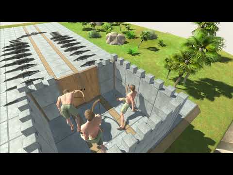 Escape from Deadly Mosasaurus - Animal Revolt Battle Simulator Archie The Archer