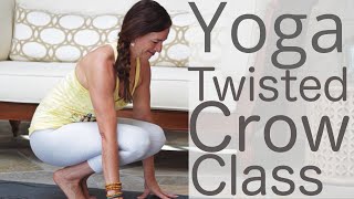 Yoga Workout to Twisted Side Crow With Fightmaster Yoga