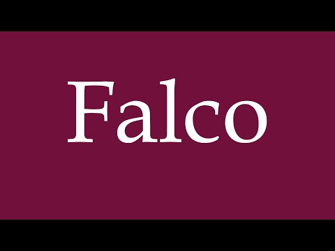 How to Pronounce ''Falco'' Correctly in German