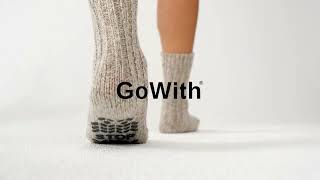 GoWith Men's Wool No-Slip Comfy Slipper Socks | Model: 6043