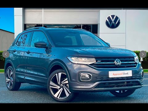 Approved Used Volkswagen T-Cross R-Line 1.0 TSI 110PS in Smokey Grey | CX72OOA | Wrexham Volkswagen