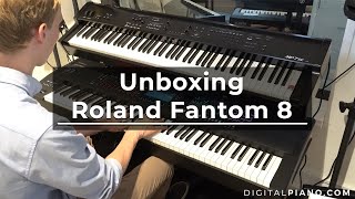 Video thumbnail for Unboxing Roland Fantom 8 | Digitalpiano.com by Digitalpianocom