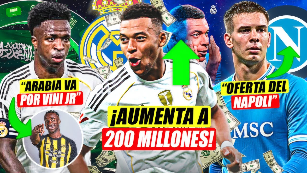 💣¡MBAPPÉ EL JUGADOR MÁS VALIOSO DEL MUNDO! | ARABIA AMENAZA CON LLEVARSE A VINI | OFERTAS POR FRANCO