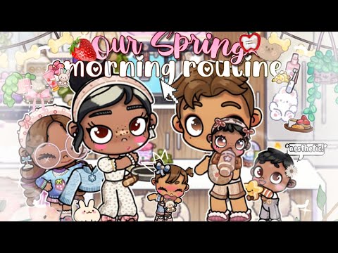 🪴🫧Our Spring morning routine🪻||Voiced🍳||avatarworld🎀