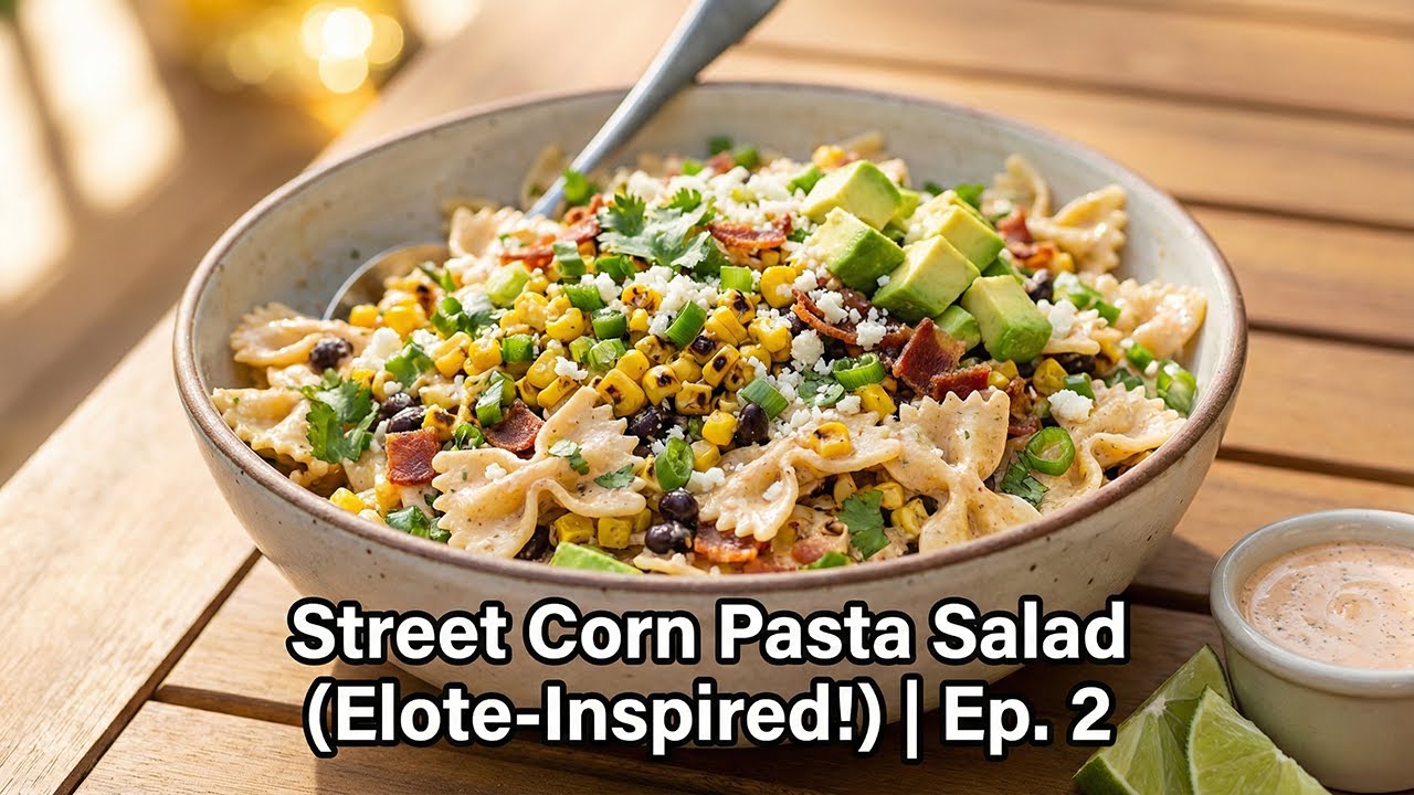 Street Corn Pasta Salad (Elote-Inspired!)