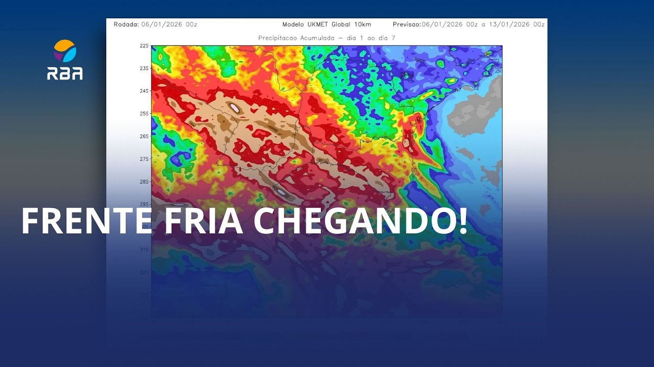 Frente fria chegando! ☔