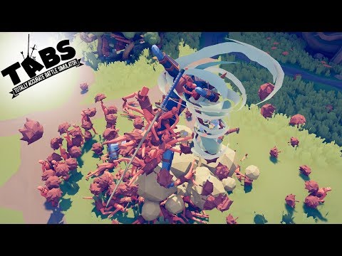 TABS | Solo TORNADO Mace Spinner vs The GIANTS | Totally Accurate Battle Simulator