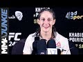 UFC 242 Sarah Moras Full Post Fight Interview
