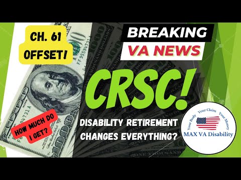 BREAKING! CRSC (Combat Related Special Compensation) Payment Calculator and Disability Ch.61 Offset!