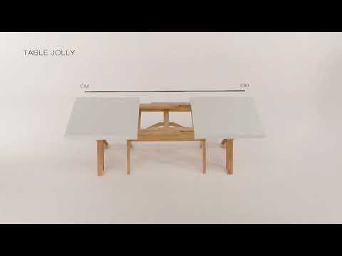 Raztegljiva miza v 4 korakih Jolly Brown