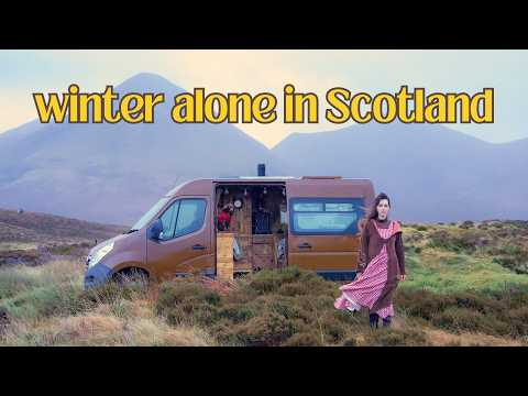 Stormy Winter Days Alone In My Van in Scotland