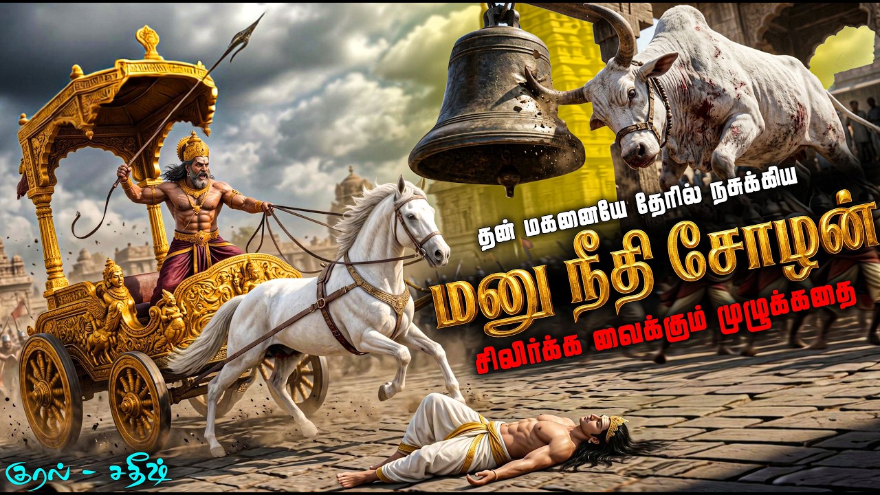 மனுநீதி சோழன்..! | பசுவுக்காக தன் மகனையே தேரேற்றிக் கொ