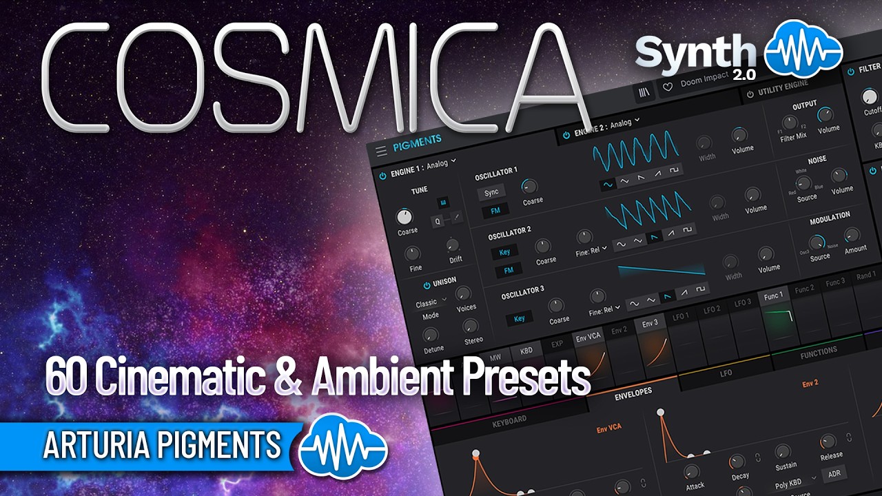 MSD047 - Cosmica - Arturia Pigments ( 60 presets ) - Video Preview 1