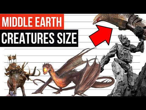 Middle Earth Creatures Size Comparison | LOTR | Shadow of War | The Hobbit | Part 1