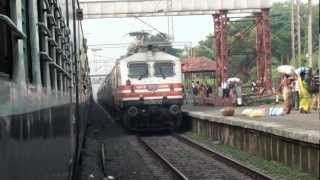 preview picture of video '12009 Shatabdi Express Overtaking Gujarat Express!!!!!'